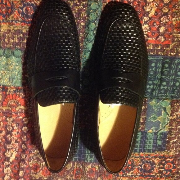 Curatore Men\'s Conte Woven Black leather Loafers - 11 (EU44) - New with Box main image 2